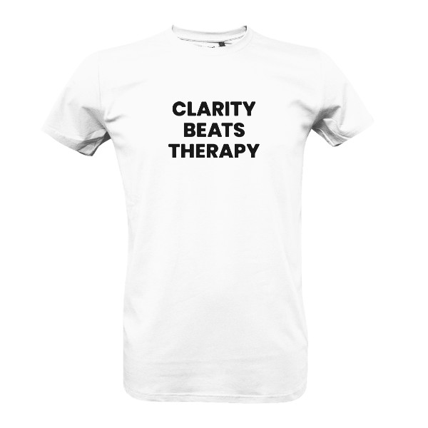 T-shirt clarity beats therapy